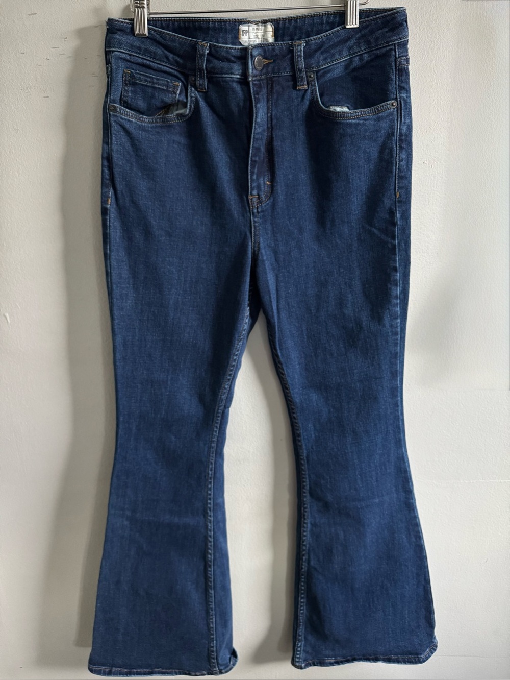 Free People wide leg flare jeans size 30
